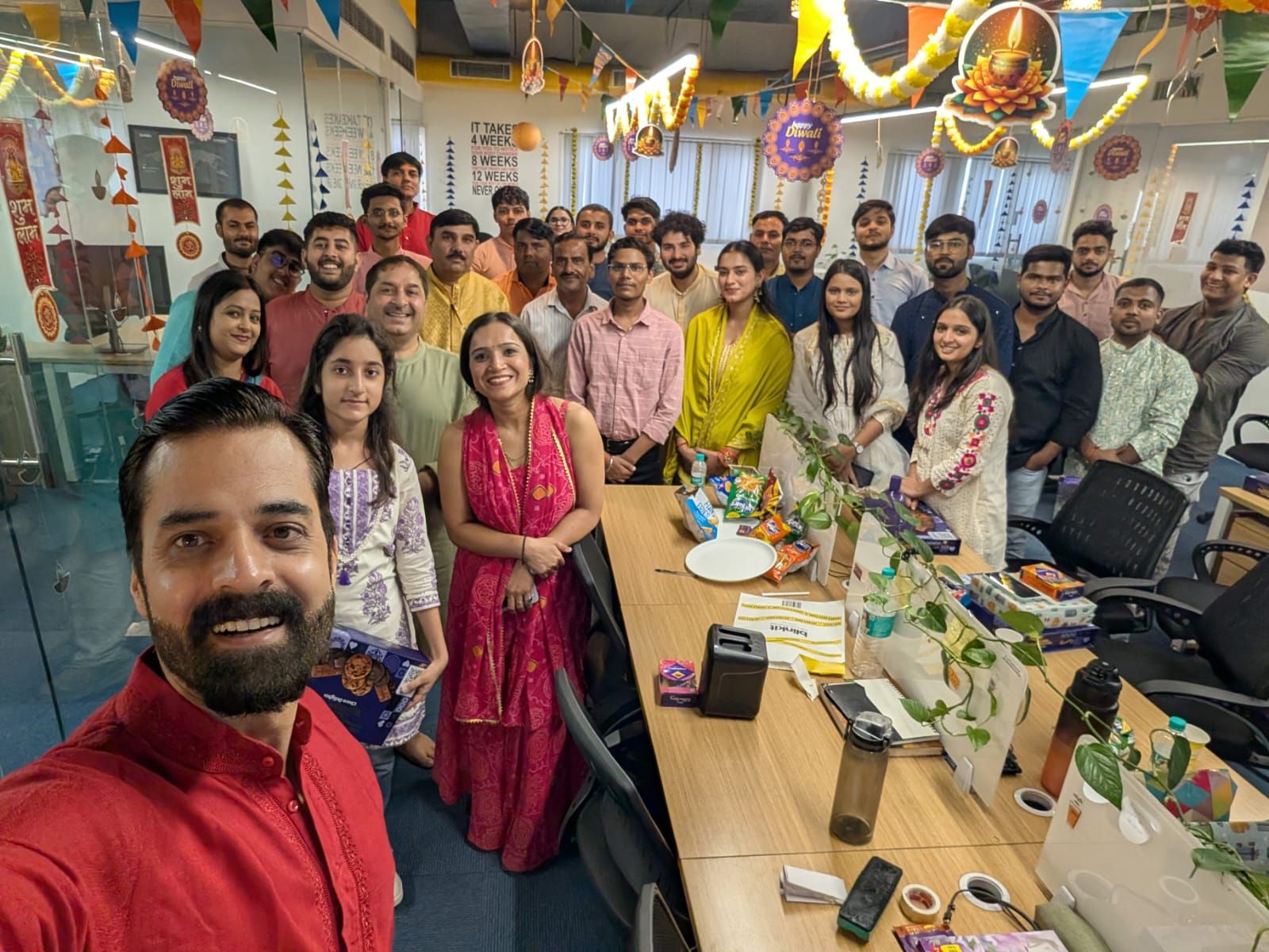 Diwali at the Traqo office